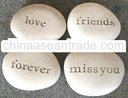 Engraved River stone