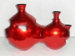 Lacquer vase, ceramic vase