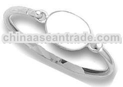 Oval Engravable Children's Bangle