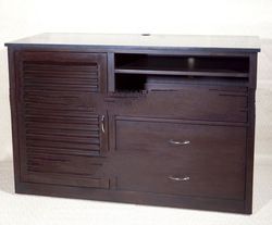 Hotel Antique Brown Magnolia Wooden TV Stand