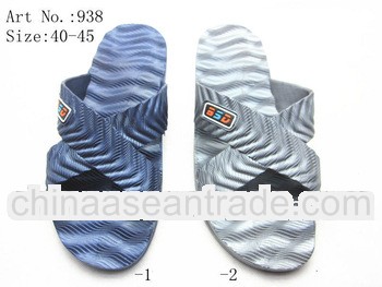 cross shoelace pcu men slipper