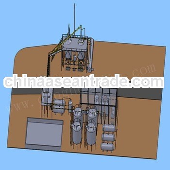 crude oil recycling distillation machine with 100 T/D