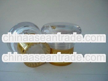 crystal plastic screw cap, plastic bottle closure