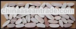 Interlocking Sliced Pebbles Border