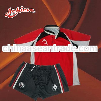 cusomized men's black rugby short