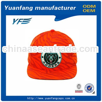 custom embroidery snapback cap fashion red cap