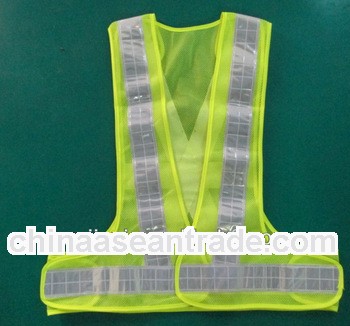custom high visibility reflective pvc safety vest