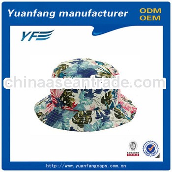 custom made floral printing bucket hat