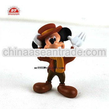 custom make plastic cartoon character figure toys mickey