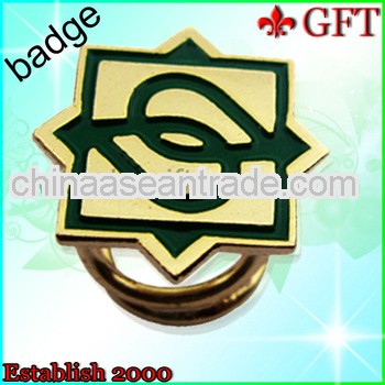 custom metal badge promotion soft enamel badge pin