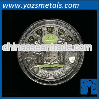 custom metal dynamic coins, with design draft