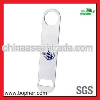 custom small card stainless steel bottle opener