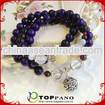 custom stone bead beacelet