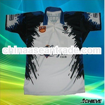 custom sublimation men's rugby shirt