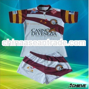 custom sublimation rugby uniform rugby team wear