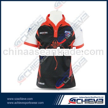custom sublimation sports rugby shirts