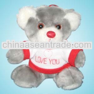 custom toy bear with T-shirt , custom plush toy teddy bear