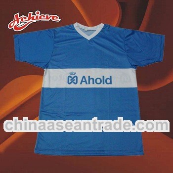 custom v-neck short sleeves football shirt football wear football uniforms