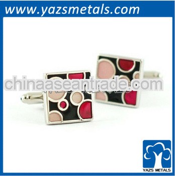 customize die-cut metal cufflinks, as dot dot colourful cufflinks