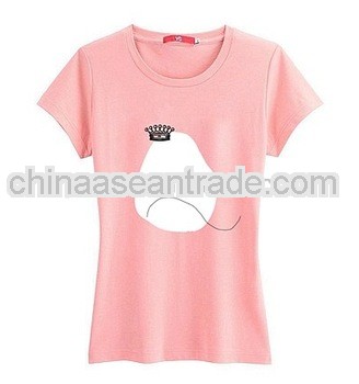customized cheap printing t-shirt for lady and girl