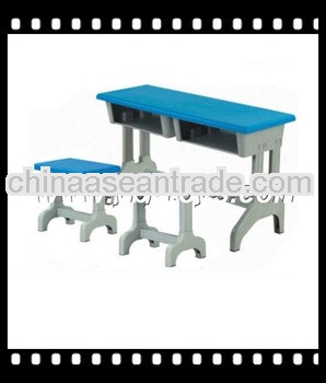 customized children plastic furniture set, a desk with two chairs