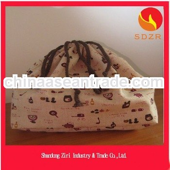 customized logo printed drawstring bag