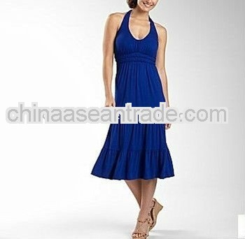 cusual and beach ready jersey halter dress