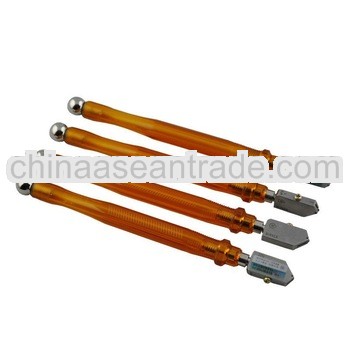 cut glass,you should need good glass cutter with high grade diamond and strong handle and oil.