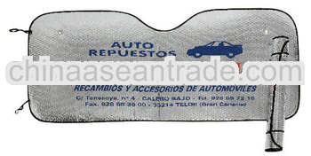 cute EPE BUBBLE car front sun shade with silk screen printing