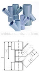 PVC-Fitting 45 Y TEE & Reducing 45 Y TEE