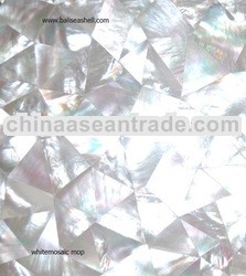 mother of pearl white tile art indonesia
