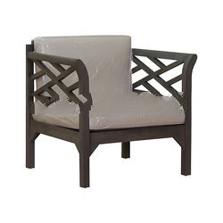 Mahogany Simple Chair with Upholstery