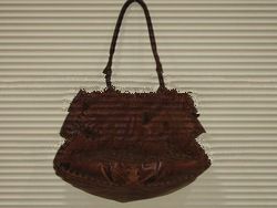 washed leather bag