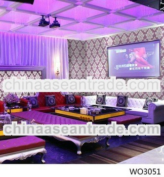 damask pvc Wall paper vinyl wall covering