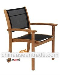 Teak Batyline Stacking Arm Chair