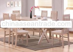 Solid Wood Dining Set - T&L AGENA (1+6)