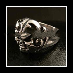 925 Sterling Silver Jewelry Ring Skull