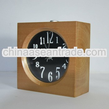 decorative light desk wood quartz clock
