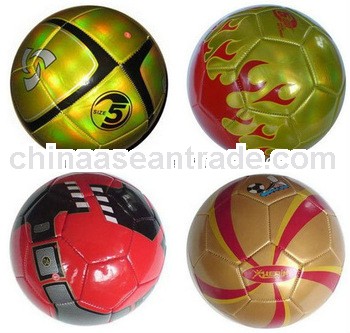 deflated cheap colorful soccer ball