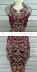 Jual Kebaya BAHAN Warna Merah Anggun Avantie Obi (RMA-001)