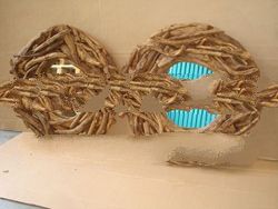 Rustic Root Round Mirror