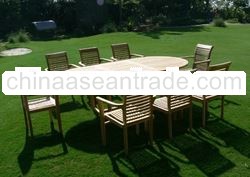 Teak Oval and Horison Set code OST 009 for outdoor