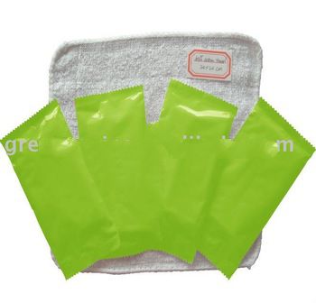 disposable 20*20cm sport and travel wet towel tissue