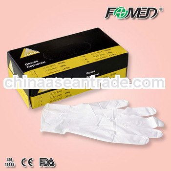 disposable latex exam glove with CE,FDA for hospital