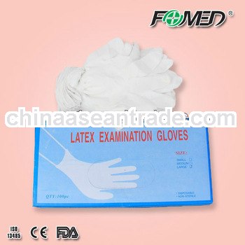disposable latex examination gloves for hospital usage