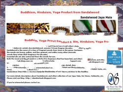 Sandalwood, Santalum Japa Mala, Buddha Mala, Hindu Mala, Yoga Mala