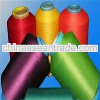 doped dyed colored virgin yarn / polyester spun yarn