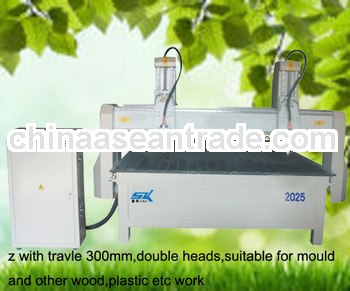 double heads, work efficent mould plastic cutting machine