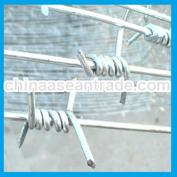 double twist galvanized military barbed wire