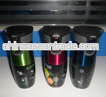 double wall stainless steel travel auto mug with lid